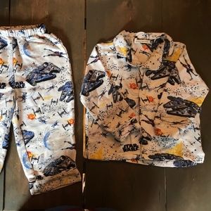 2TStar Wars Millennium Falcon Flannel Pajama- USED